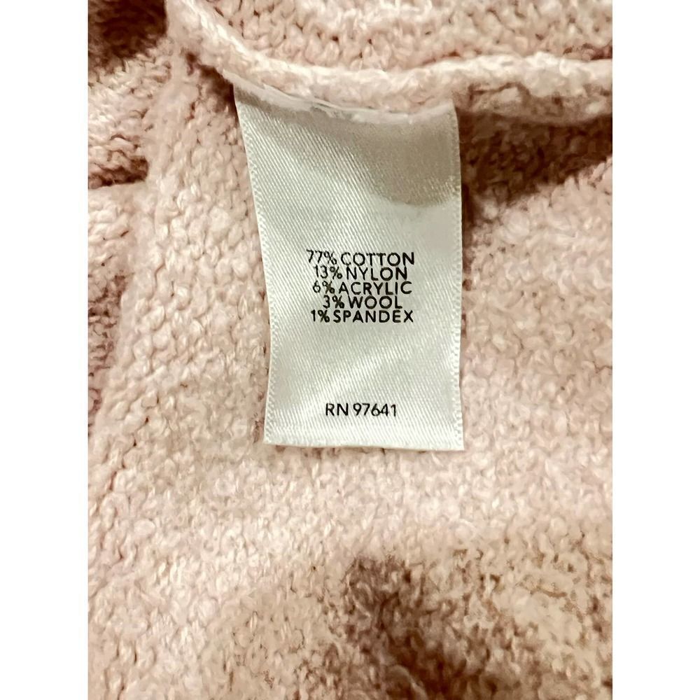 J Jill wool blend cowl neck pink sweater size M - Picture 4 of 5